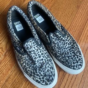 Vans x Opening Ceremony cheetah print slip ons